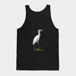 Cattle Egret on a walk Tank Top